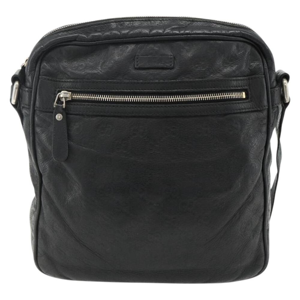 Gucci GG Canvas Guccissima Shoulder Bag Black